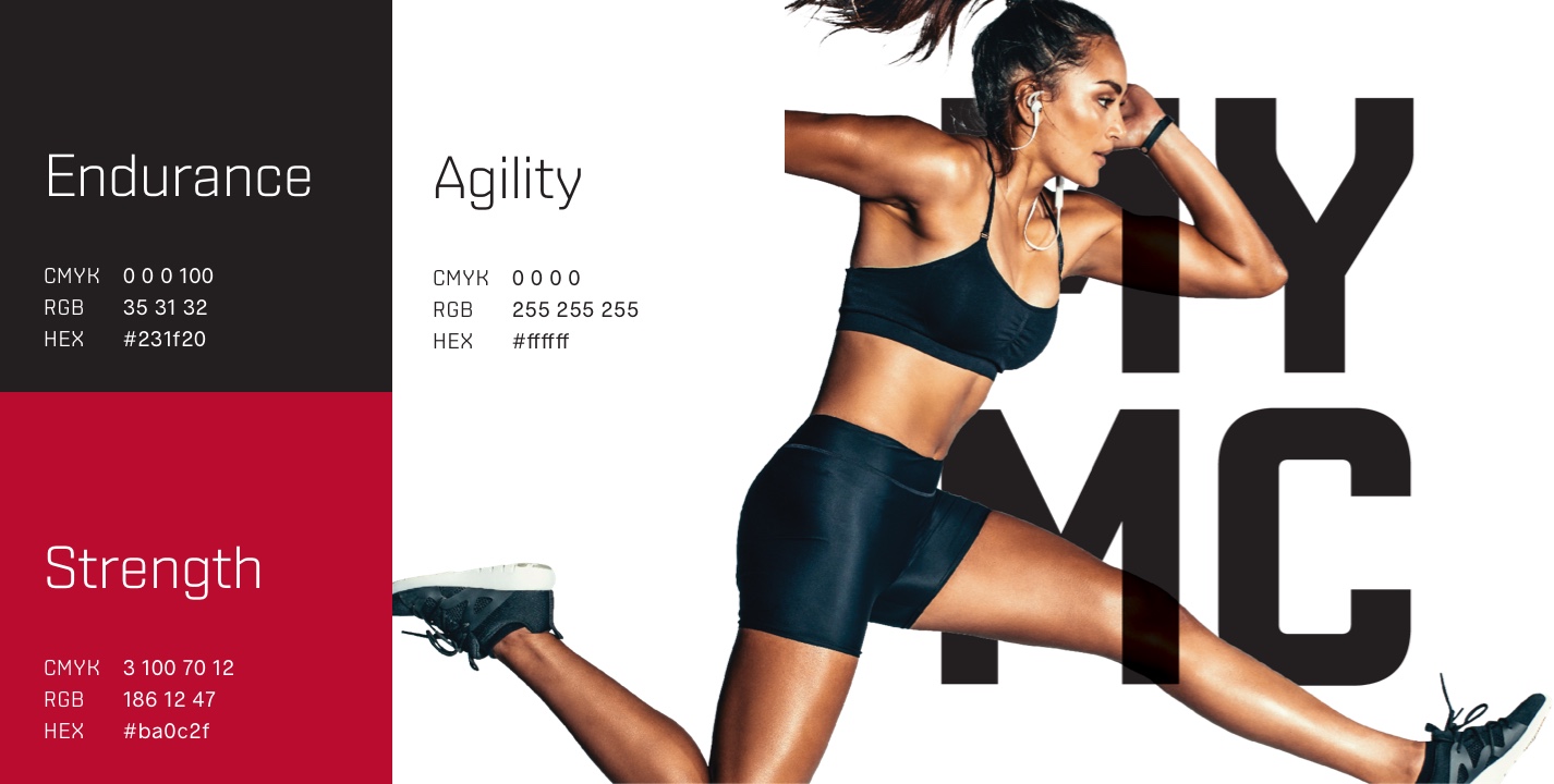 New rebranded grid advertisement of a female running for My Muscle Chef website