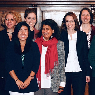 Photo of the women in charge of the Overcoming Silence campaign