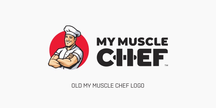 Old My Muscle Chef logo that was in need of rebranding