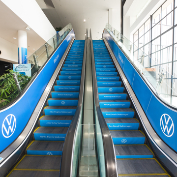 Volkswagen Summit 2020 escalator imagery