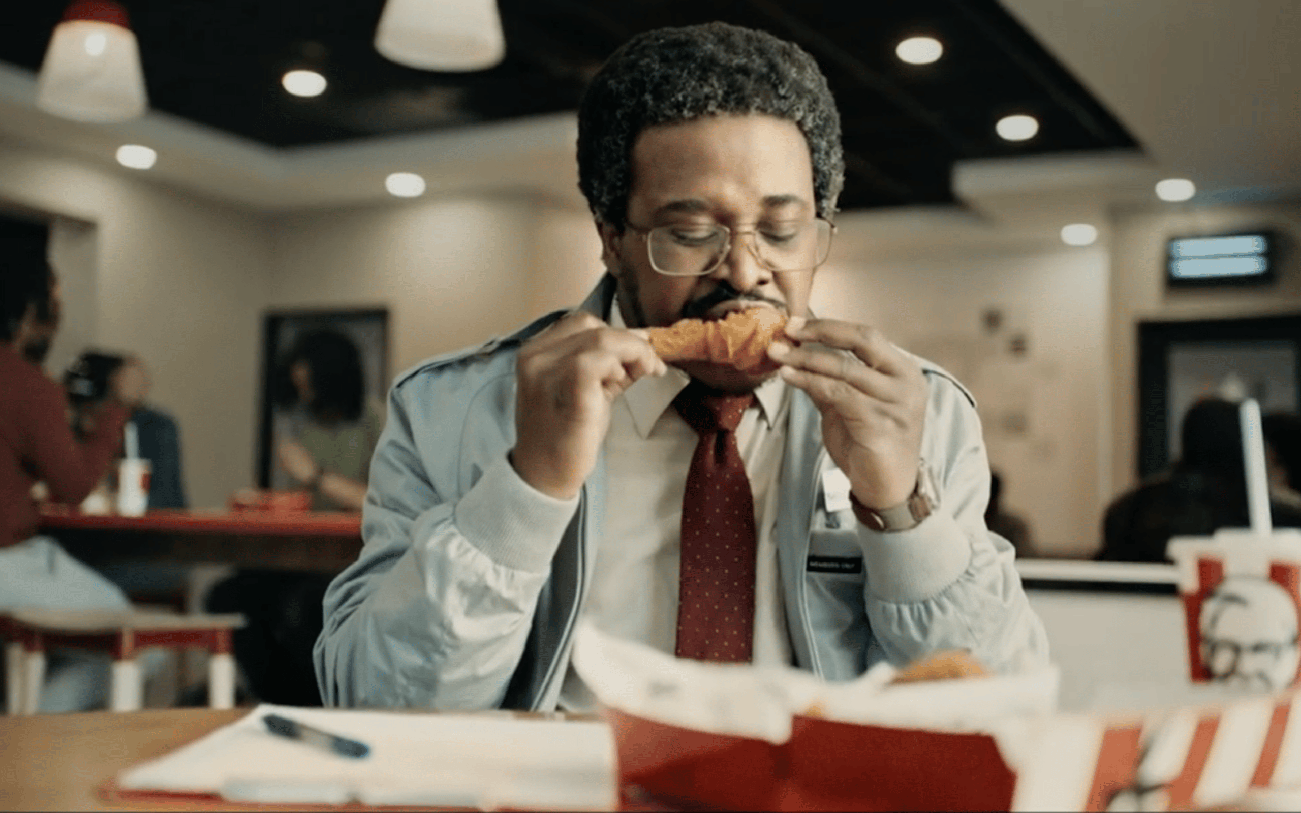Fake quality control inspector takes a bite out of his KFC chicken